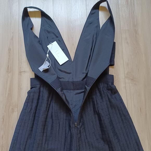 Revolve Finders Keepers Go Now Palazzo Jumpsuit Black Cut-Outs Semi-Sheer M NWT - Picture 13 of 16